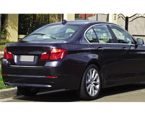 Кромка багажника (нерж.) OmsaLine - Итальянская нержавейка для BMW 5 серия F-10/11/07 2010-2016 гг
