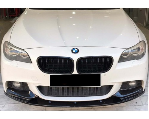 Накладка на передний бампер DPT Lip V-2 (для M-Performance, черный глянец) для BMW 5 серия F-10/11/07 2010-2016 гг
