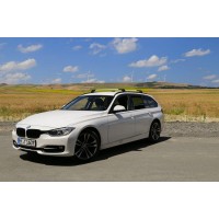 Перемички на рейлінги з ключем V2 (2 шт) Сірий для BMW 5 серія F-10/11/07 2010-2016