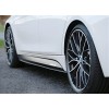Боковые пороги DPT V-1 (черный глянец) для BMW 5 серия F-10/11/07 2010-2016 гг
