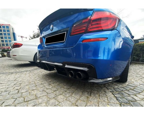 Задний диффузор DPT V-1 (черный глянец) для BMW 5 серия F-10/11/07 2010-2016 гг