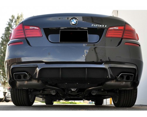 Задний диффузор DPT V-2 (для M-Performance, черный глянец) для BMW 5 серия F-10/11/07 2010-2016 гг