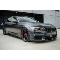 Накладка на передний бампер DPT Lip (для M-Performance 2017-2020, черный глянец) для BMW 5 серия G30/31