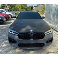 Передний бампер в собранном виде в стиле M5 F90 (для 2021-2025) для BMW 5 серия G30/31