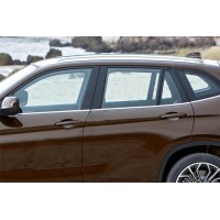 BMW X1 E84 2009-2015 Нижні молдинги скла (нерж.) 6 шт.