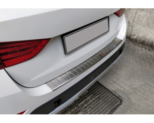 BMW X1 E84 2009-2015 Накладка на задній бампер OmsaLine (нерж) - 48219-11
