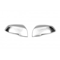 Накладки на зеркала (2 шт, нерж.) для BMW X1 F-48 2015-2022 гг