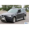 Бічні пороги KB001 (нерж) 60 мм для BMW X3 E-83 2003-2010