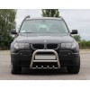 Кенгурятник QT006 (нерж.) 60 мм для BMW X3 E-83 2003-2010
