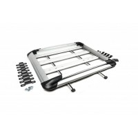 Багажник с поперечинами и сеткой (100см на 120см) Серый для BMW X3 F-25 2011-2018
