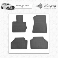 Резиновые коврики (4 шт, Stingray Premium) для BMW X3 F-25 2011-2018