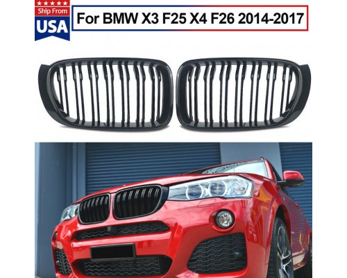 Решетка-ноздри (2 шт, M-Style) для BMW X3 F-25 2011-2018 гг