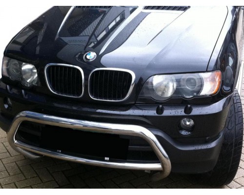 Кенгурятник WT015 (нерж) для BMW X5 E-53 1999-2006