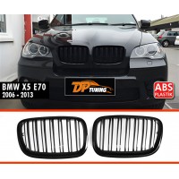 Решетка радиатора (черный глянец) для BMW X5 E-70 2007-2013 гг