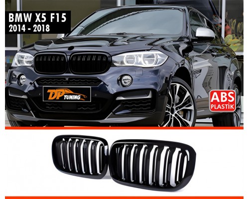 Решетка радиатора (черный глянец) для BMW X5 F-15 2013-2018 гг