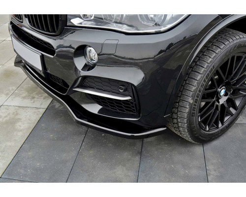 Передняя Lip накладка DPT V-1 (для M, черный глянец) для BMW X5 F-15 2013-2018 гг