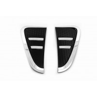 Накладки на жабра хром с черным (2 шт) для BMW X5 F-15 2013-2018 гг.
