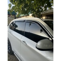 Ветровики с хром молдингом (4 шт, HIC) для BMW X5 F-15 2013-2018
