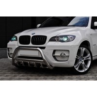 Кенгурятник WT003 (нерж.) 60мм для BMW X6 E-71 2008-2014