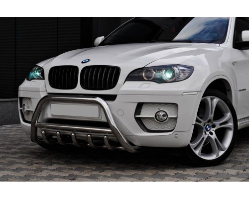 Кенгурятник WT003 (нерж.) 50мм для BMW X6 E-71 2008-2014