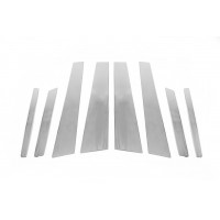 Молдинги на дверные стойки (нерж.) для BMW X6 E-71 2008-2014