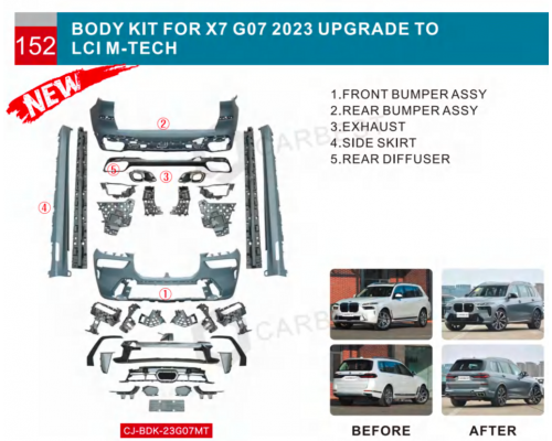 Комплект обвесов M-Performance (2023-2025) для BMW X7 G07 2019- гг