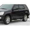 Бічні труби (2 шт., нерж.) Ø60 із пластиковими вставками для Chery Tiggo I 2005-2014