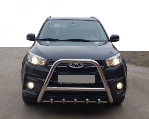 Кенгурятник WT009 (нерж) для Chery Tiggo III 2014+︎