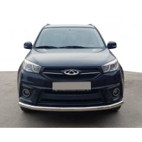 Передній захист ST008 (нерж) для Chery Tiggo III 2014+︎