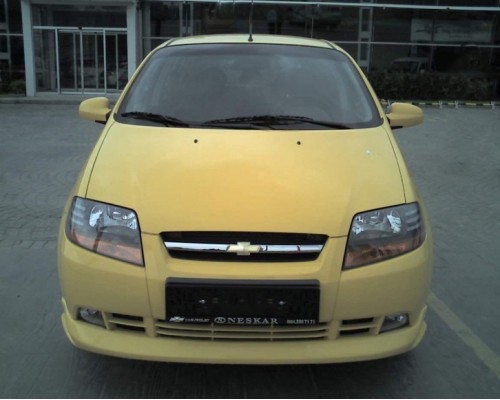 Накладка на передний бампер (под покраску) для Chevrolet Aveo T200 2002-2008 - 56683-11