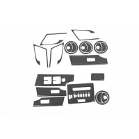 Накладки на панель (для Автомат КПП) Карбон для Chevrolet Aveo T250 2005-2011 гг.