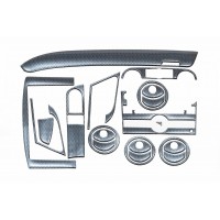 Декоративні накладки в салон Карбон для Chevrolet Aveo T250 2005-2011