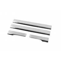 Накладки на внутренние пороги Carmos V2 (4 шт, нерж.) для Chevrolet Aveo T250 2005-2011 гг.