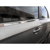 Окантовка окон (4 шт, нерж.) Hatchback для Chevrolet Aveo T250 2005-2011