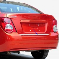 Кромка багажника (Sedan, нерж.) для Chevrolet Aveo T300 2011+