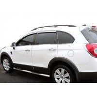 Бічні труби (2 шт, нерж) Ø70 для Chevrolet Captiva 2006+ та 2011+