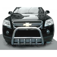 Передня дуга QT006 (нерж.) для Chevrolet Captiva 2006-2019