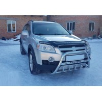 Кенгурятник WT004 (нерж) для Chevrolet Captiva 2006-2019