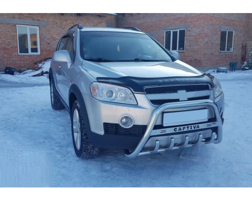 Кенгурятник WT004 (нерж) для Chevrolet Captiva 2006-2019