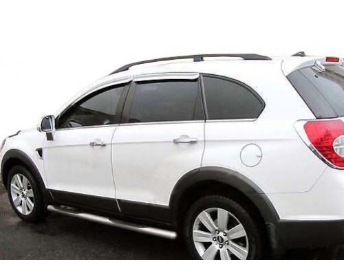 Бічні труби (2 шт, нерж) Ø60 для Chevrolet Captiva 2006-2019