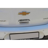 Накладка на ручку багажника (для версії HB, нерж.) OmsaLine - Італійська нержавіюча сталь для Chevrolet Cruze 2009+