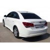 Накладка на задний бампер SD (Meliset, под покраску) для Chevrolet Cruze 2009-2015