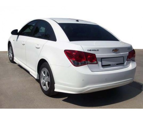 Накладка на задний бампер SD (Meliset, под покраску) для Chevrolet Cruze 2009-2015
