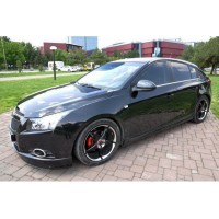 Тюнінгові пороги HB (Meliset, під фарбування) для Chevrolet Cruze 2009-2015