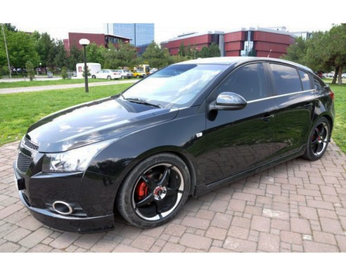 Тюнінгові пороги HB (Meliset, під фарбування) для Chevrolet Cruze 2009-2015