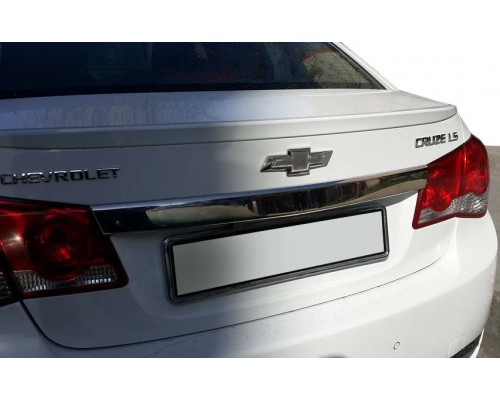 Накладка над номером (нерж) Carmos - Турецкая сталь для Chevrolet Cruze 2009+ - 65648-11