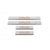 Накладки на пороги (4 шт., Carmos) для Chevrolet Cruze 2009+ - 56349-11