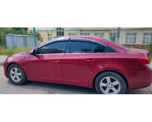 Вітровики з хромом (4 шт., Sunplex Chrome) для Chevrolet Cruze 2009+ - 80659-11