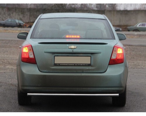 Задній захист AK002 (42мм, нерж.) для Chevrolet Lacetti