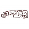Chevrolet Lanos Накладки на панель Алюміній - 66530-11